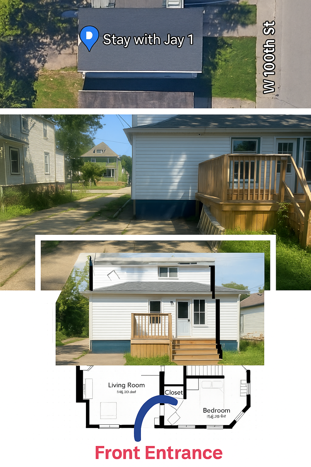 Q: Where do guests typically park at the Edgewater Residence (2014 W 100th)?