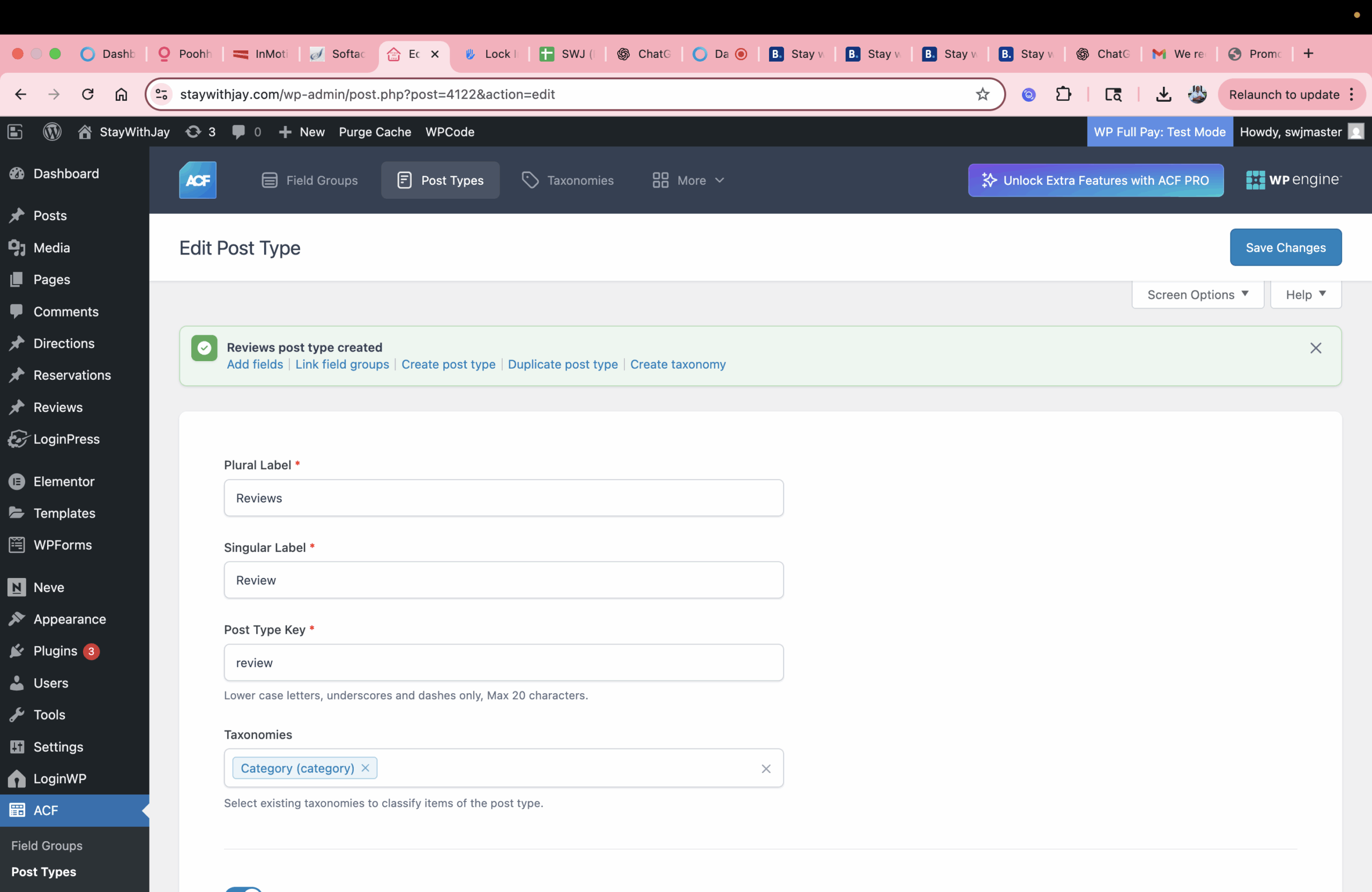 📄 Title: Creating the “Reviews” Custom Post Type