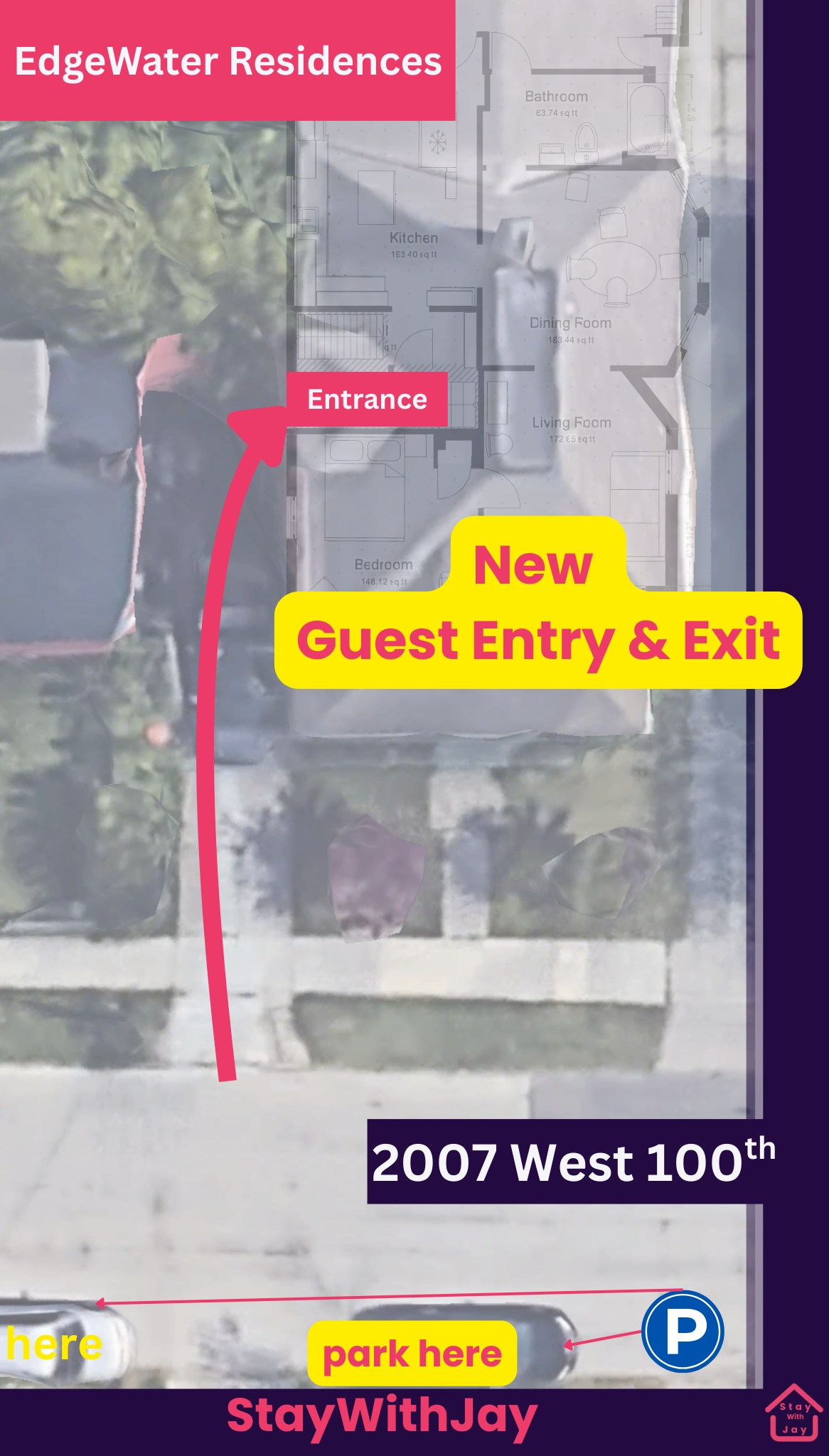 🏠 2007 West 100th Street – Entry Instructions (Effective Immediately)
