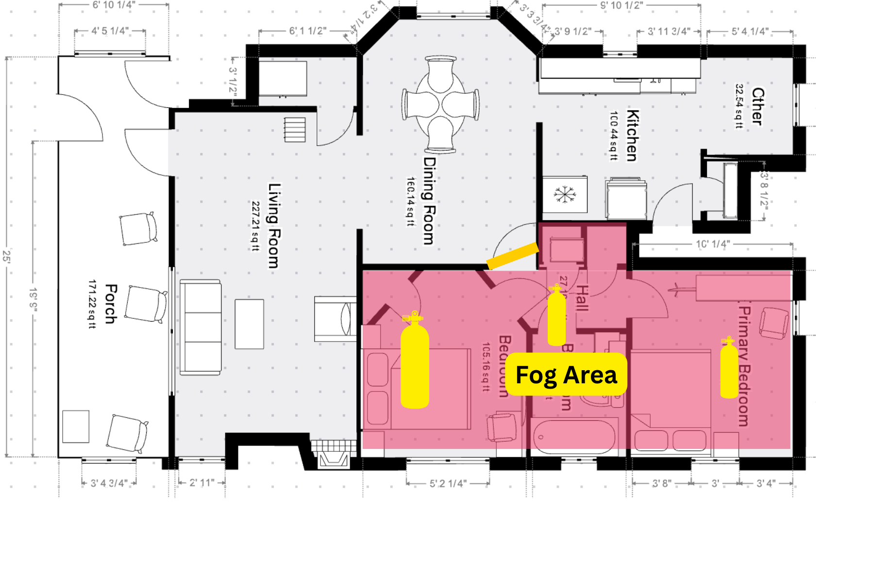 Fog Plan 3866 West 133rd – August 12th to 13th
