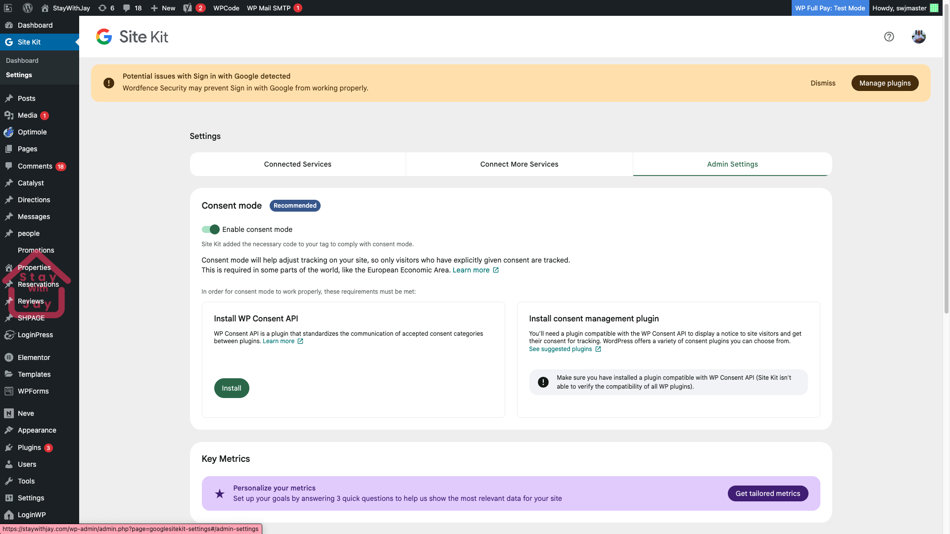 ✅ WEB DEVELOPMENT MILESTONE — Google Sign-In Integration Completed for StayWithJay.com