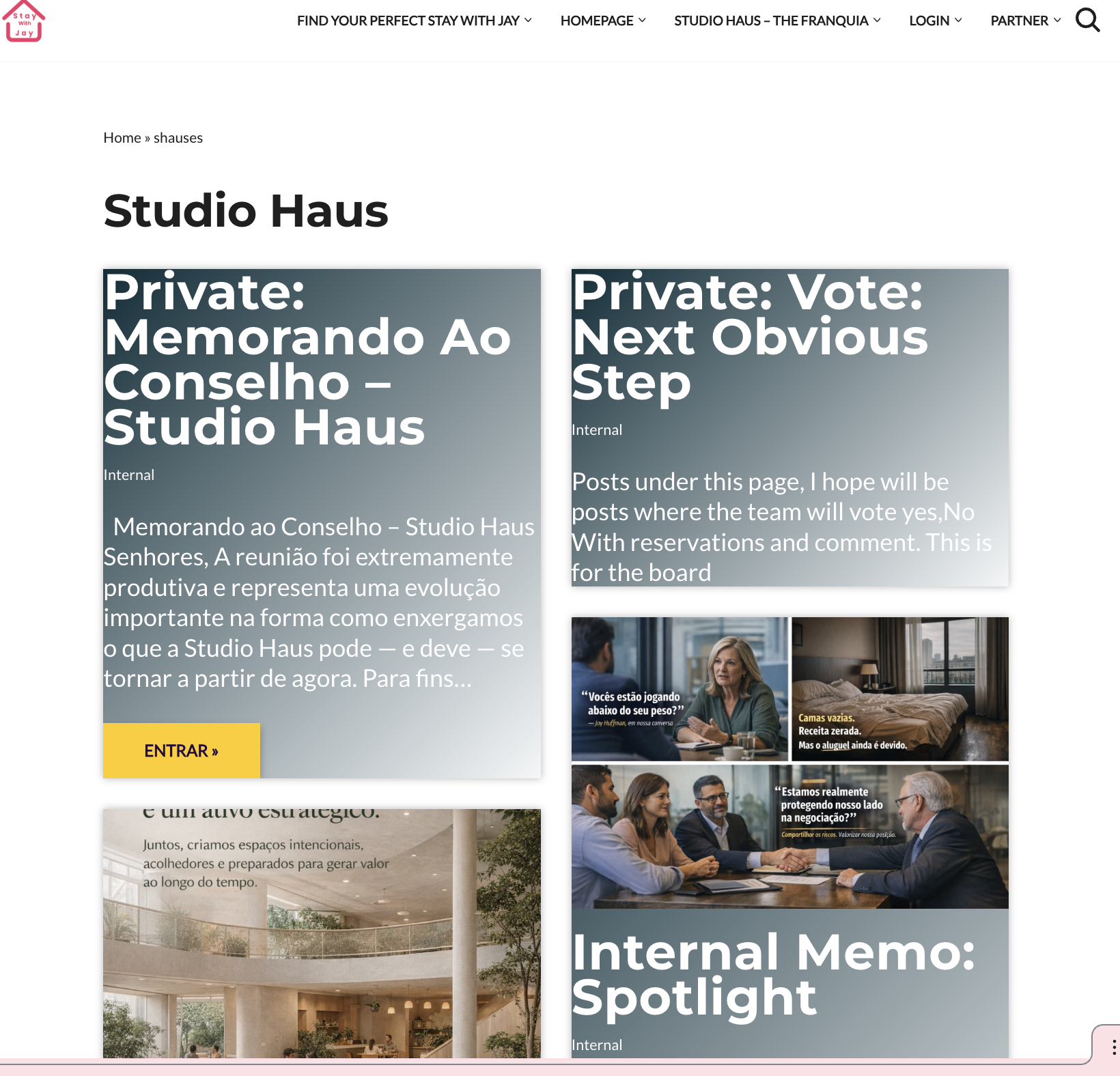Novo Archive Design para StudioHaus Page Type
