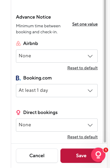 New Advance Notice Settings for P2007S6
